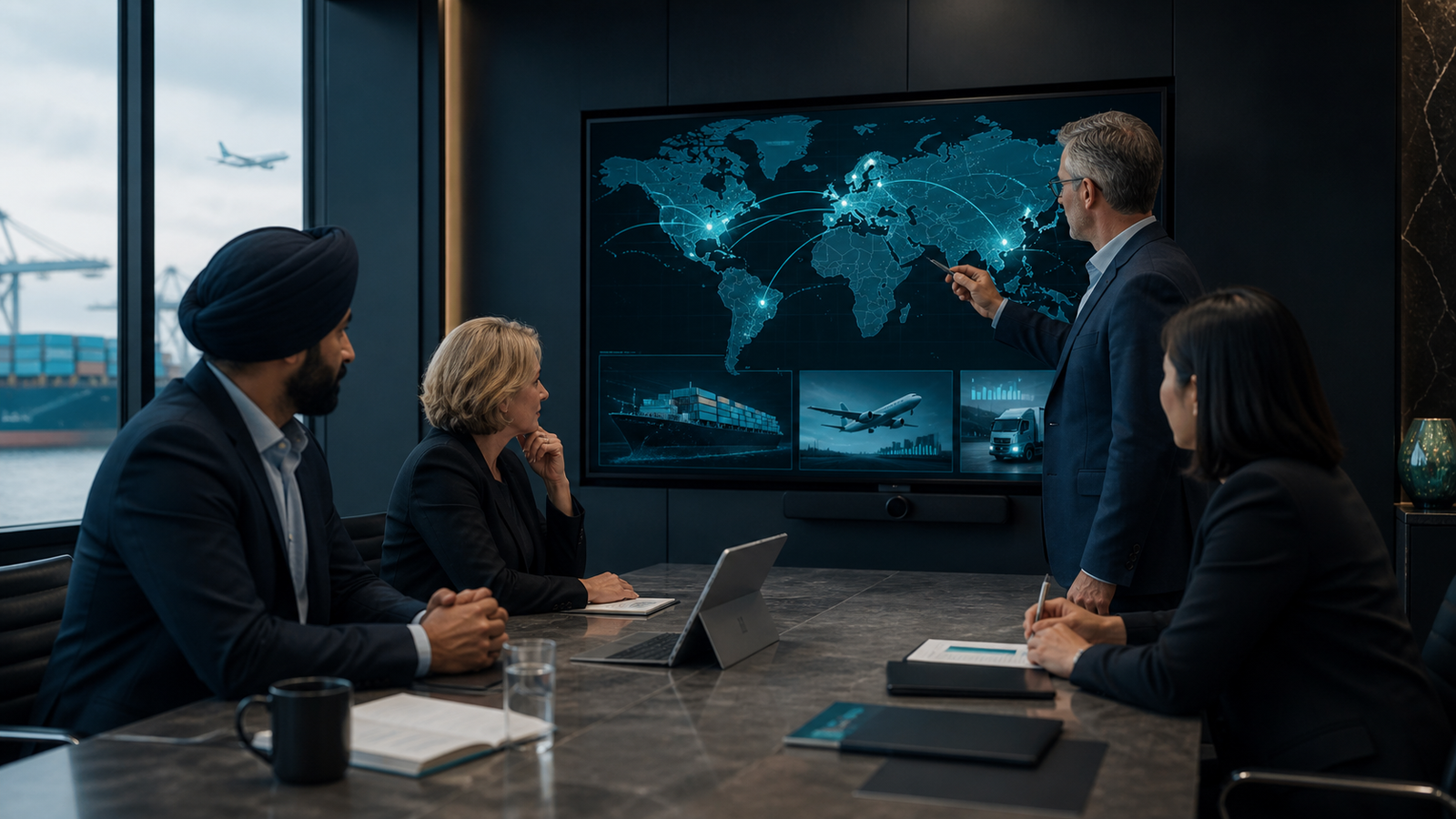 Canadian business leaders planning an international export diversification strategy